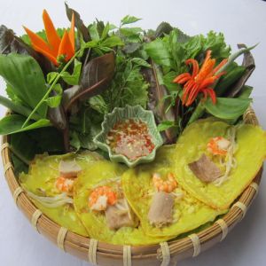湄公河煎饼（塞满豆芽、虾和猪肉，迷你款）