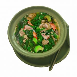 Canh cua đồng rau đay tập tàng